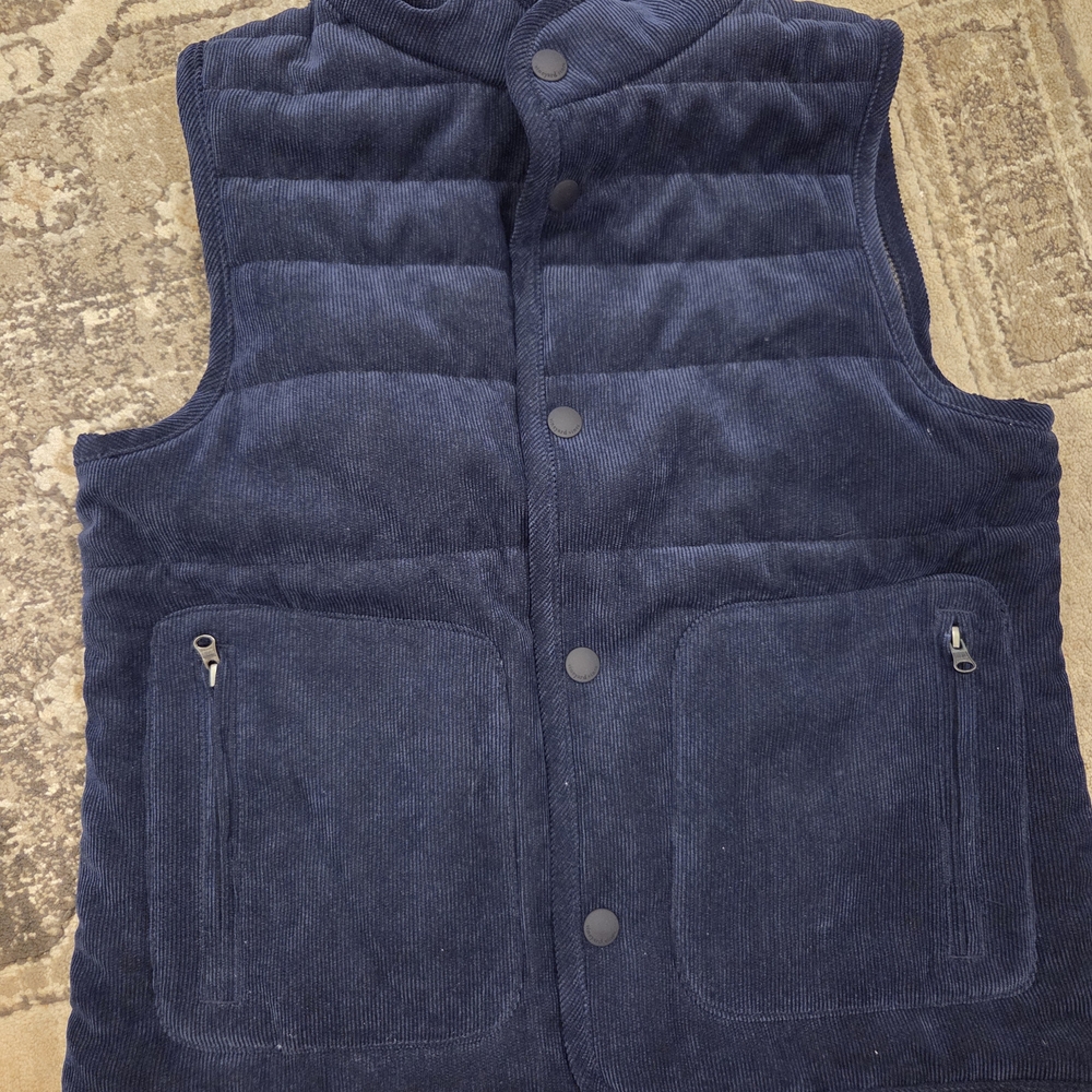 Vineyard Vines Kids Navy Corduroy Vest